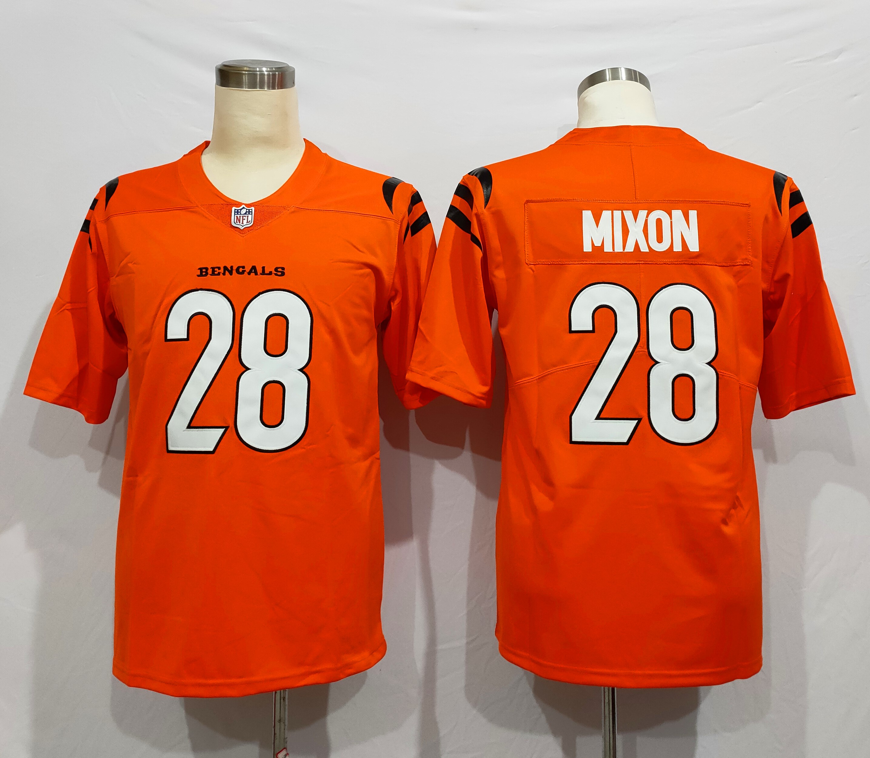 Men's Cincinnati Bengals Joe Mixon #28 Orange Alternate Jersey